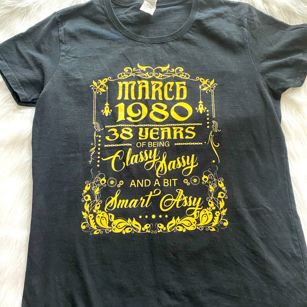 March 1980 birthday month shirt